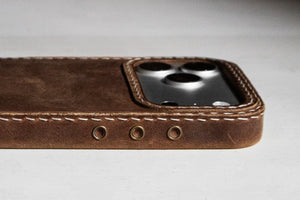 iPhone Leather Case | Handmade | Oil Waxed Leather | Walnut