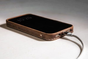 iPhone Leather Case | Handmade | Oil Waxed Leather | Walnut